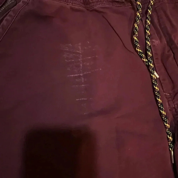 Urban outfitters Without Walls Calvary Twill Trail Jogger Burgundy Pant X-Large - Picture 9 of 9
